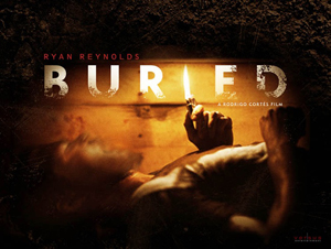 Ryan Reynolds in Buried movie poster