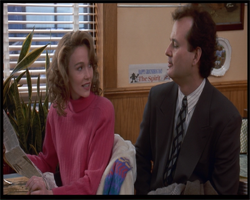 Groundhog Day Phil Connors Nancy Bill Murray Diner